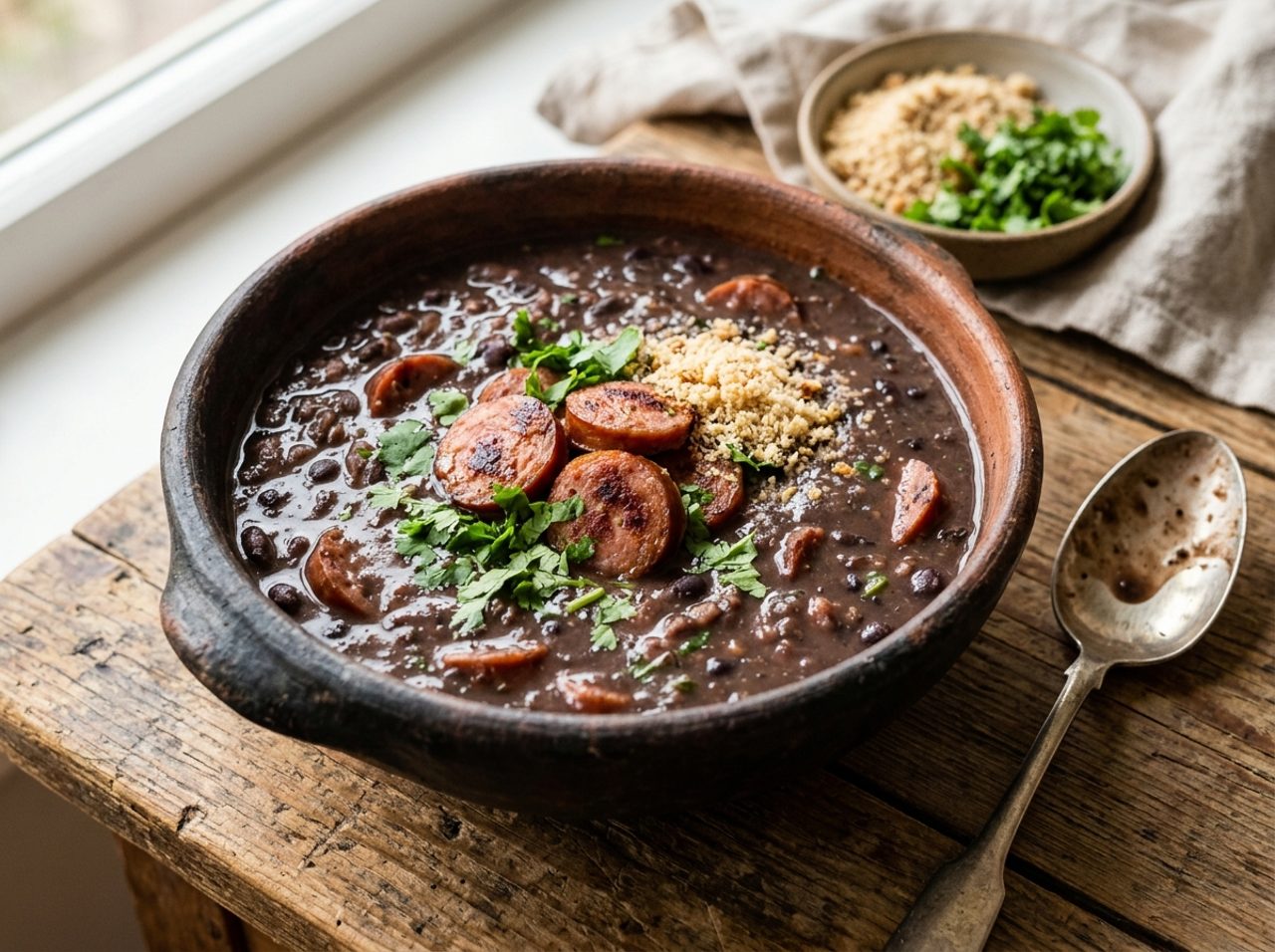 Brasilianische Schwarze Bohnensuppe