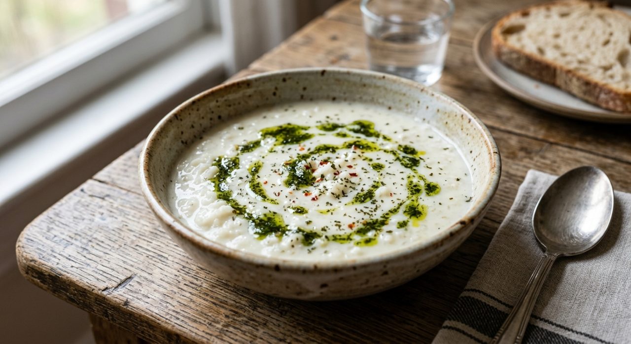 Creamy Turkish Yogurt and Rice Soup