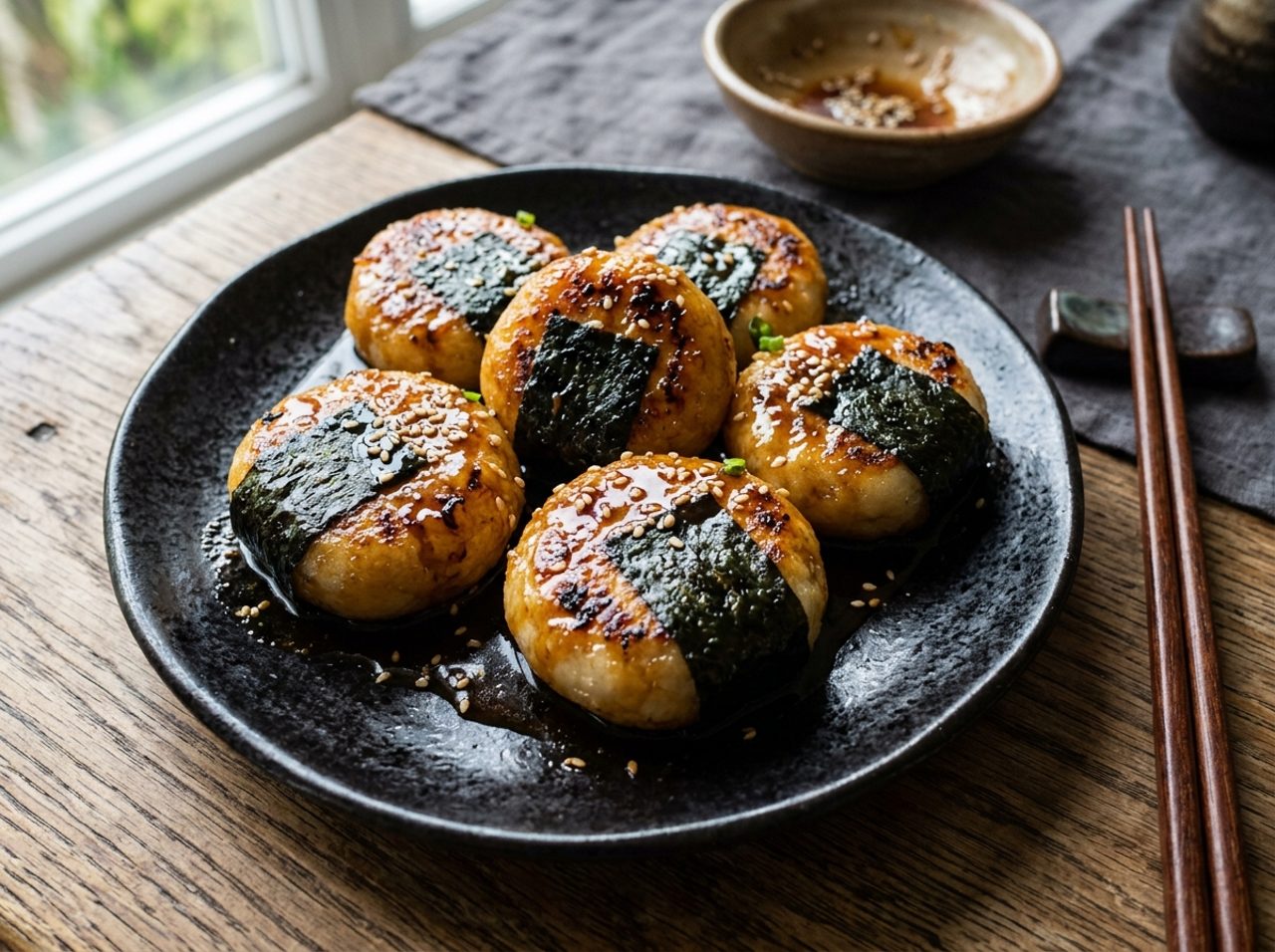 Tereyağlı ve Soya Soslu Patates Mochi