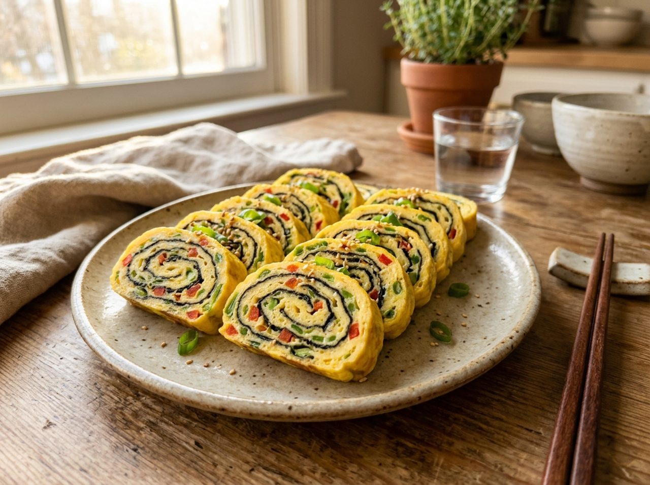 Omelette Roulée Coréenne (Gyeran-Mari)