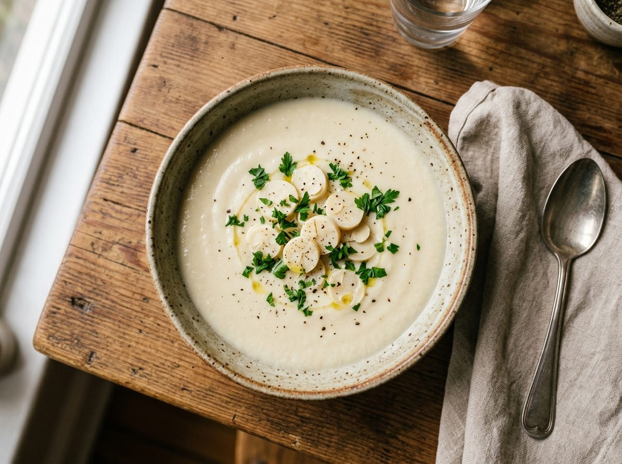 Brasilianische Suppe aus Palmherzen