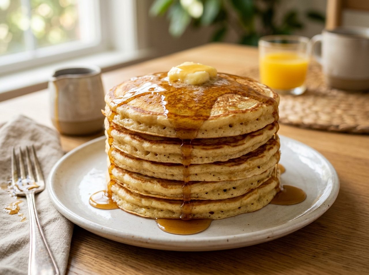 Classic Fluffy Buttermilk Pancakes
