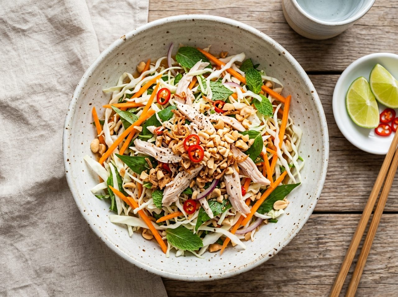 Salade vietnamienne de poulet et chou (Gỏi Gà)
